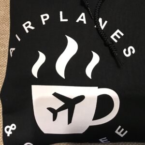 airplanes and coffee pullover hoodie